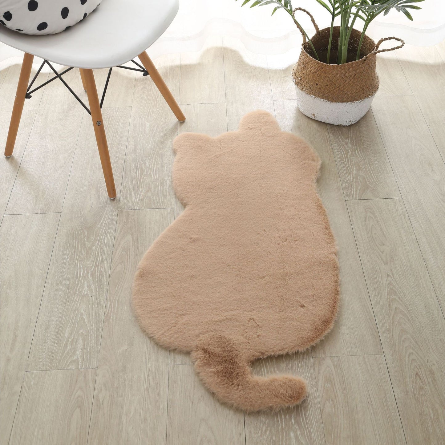 Sunday Angora Cat Carpet Living Room Cartoon Plush Mats Bedroom Bedside Blanket