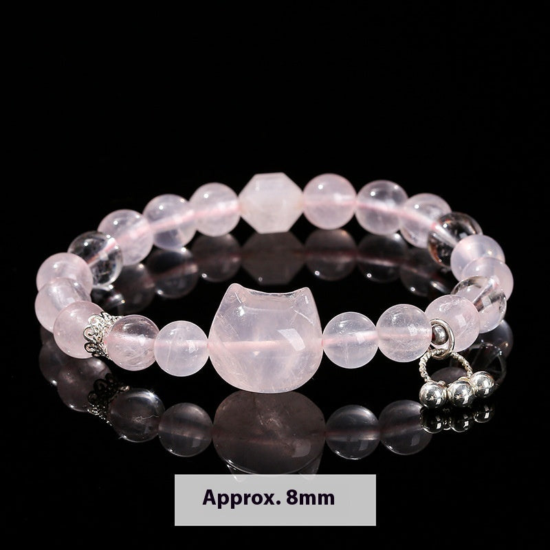 Female Versatile Star Crystal Cat Head Bracelet