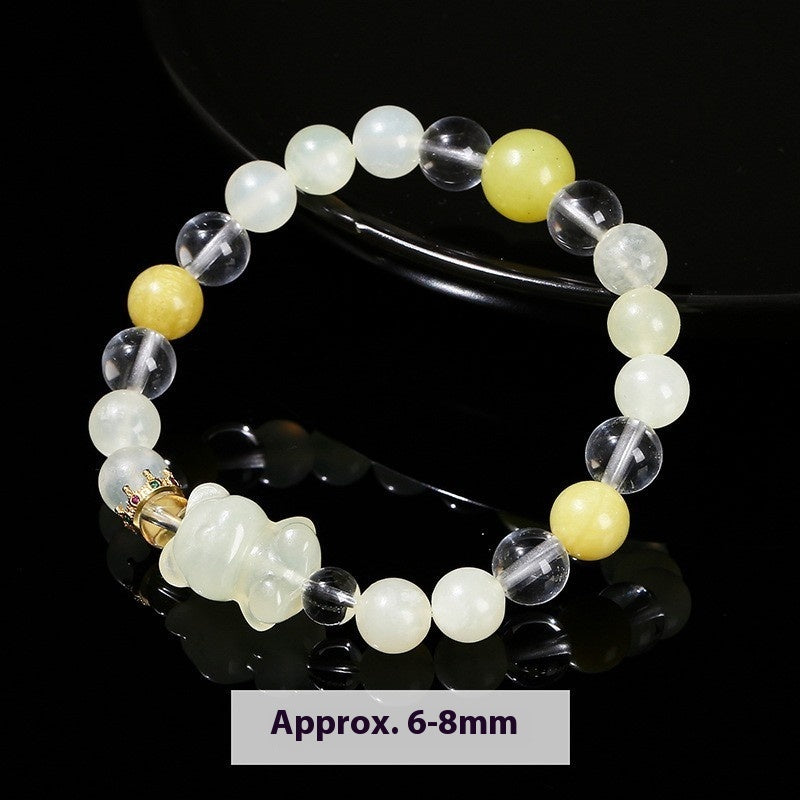 Female Versatile Star Crystal Cat Head Bracelet
