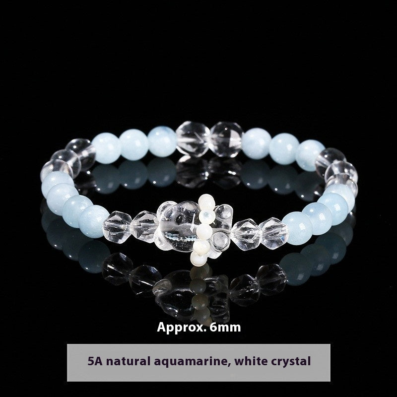Female Versatile Star Crystal Cat Head Bracelet