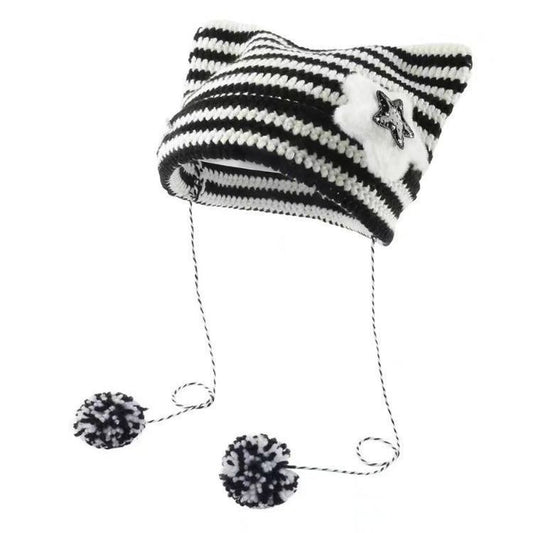 Korean Cute Thermal Head Cover Woolen Cap