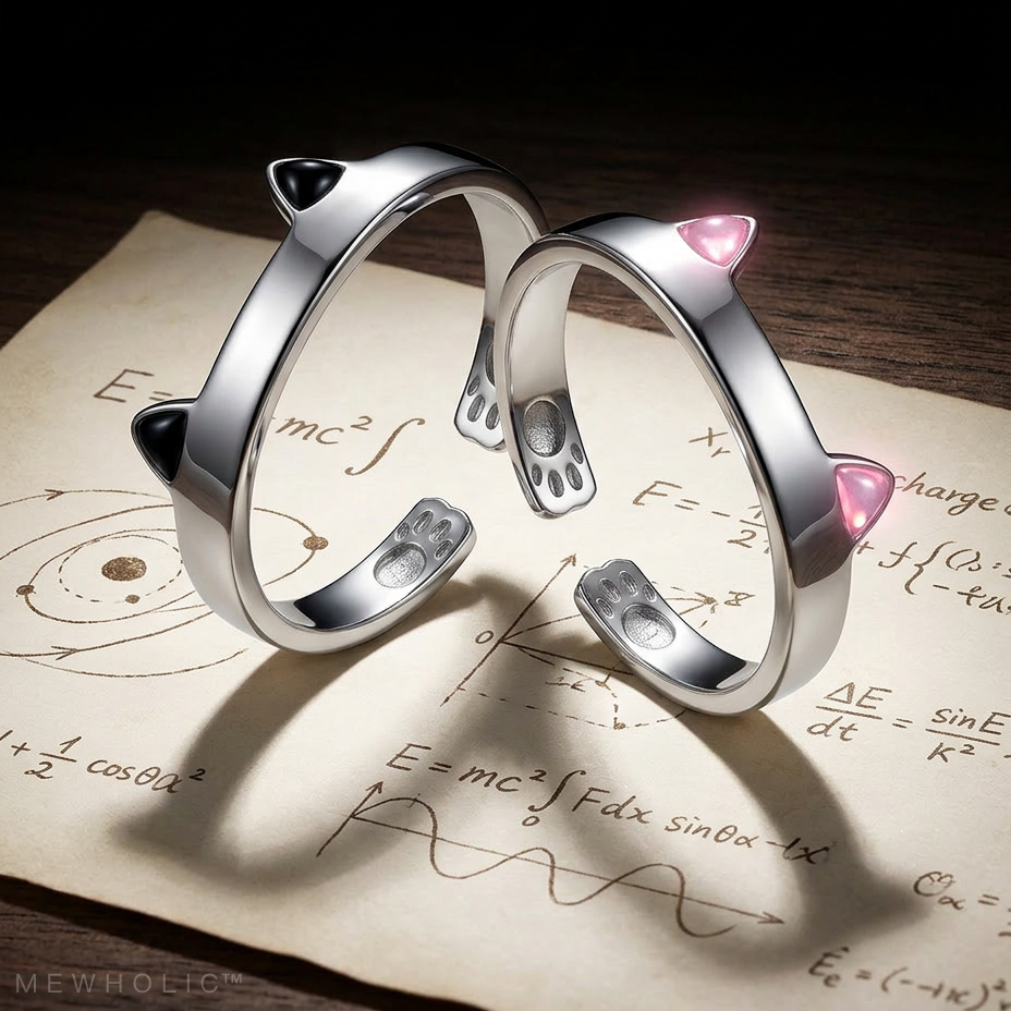[INTF-10] ASTRAL | Neural-Interface Cat Ear Ring — Adjustable Feline Silhouette Ring