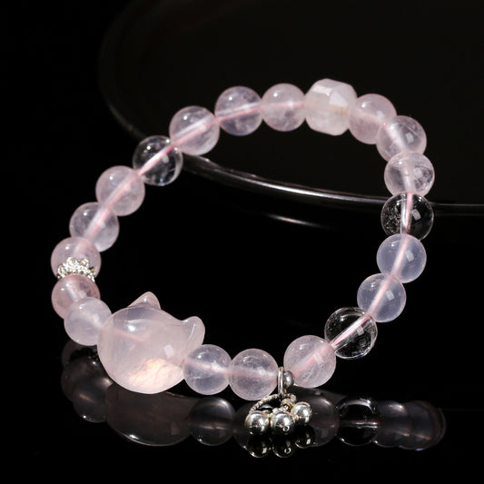 Female Versatile Star Crystal Cat Head Bracelet