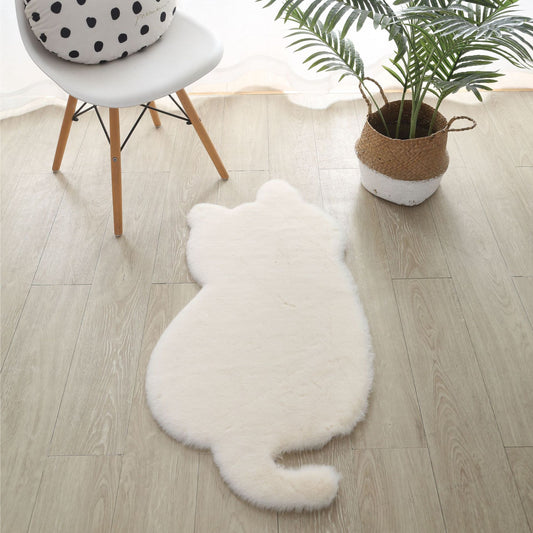 Sunday Angora Cat Carpet Living Room Cartoon Plush Mats Bedroom Bedside Blanket